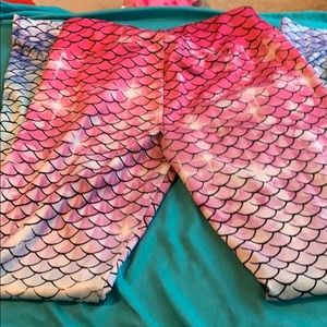 Girls justice mermaid leggings